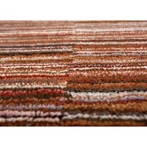 Alfombra Acar Tra-14447 Hecha a Mano con Lana y Viscosa, Diseño a Rayas Rojas y Naranjas para Decoración de Sala de Estar y Pasillo - Product Image 3