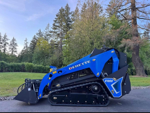 second hand 25Hp Diesel V1000 Mini Skid Steer with EPA Kubota <b>Engine</b> <b>Stand</b> Behind Mini Compact Crawler Loader - Product Image 6