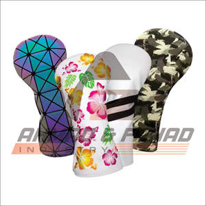 Ready to Ship Commercial Custom PU Leather Embroidery Golf <b>Driver</b> <b>Headcover</b> Set for Golf Enthusiasts - Product Image 2