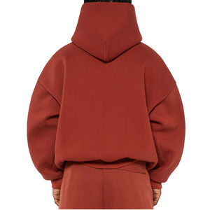 Sudaderas con Capucha de Felpa Francesa de 500 Gsm para Hombre, Lisas, con Logotipo Personalizado, Estilo Urbano, Cortas, Holgadas, 100% Algodón, con Diseño - Product Image 3