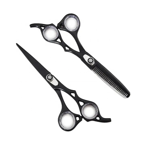 Tijeras para cortar cabello Juego profesional Tijeras Premium para cortar cabello para salón y uso doméstico - Product Image 2