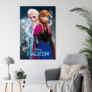 Affiche murale moderne sur toile La Reine des Neiges 2 avec Elsa et Anna - Product Image 1