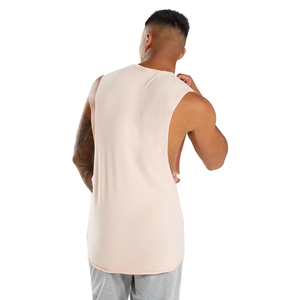 Sweat à capuche de gymnastique sans manches pour hommes de haute qualité Débardeur à col en V à séchage rapide Logo personnalisé Conception respirante pour la musculation décontractée - Product Image 4