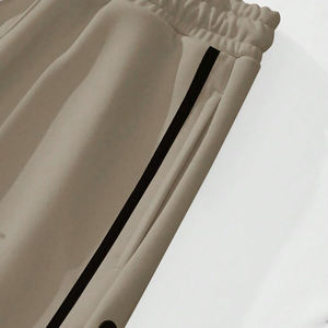 กางเกงผู้ชายทรงตรงโค้งลายทางสำหรับฤดูหนาวกางเกงถักนิตติ้งพิมพ์โลโก้ตามสั่งกางเกงขายาวสำหรับผู้ชายกลางแจ้ง - Product Image 5