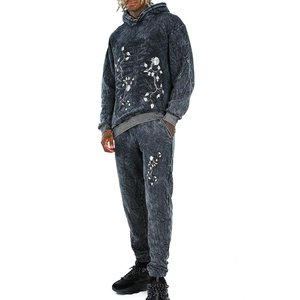 Ensemble de survêtements personnalisés pour hommes 100% Pull en coton de qualité supérieure avec capuche 100% Survêtements en coton du Pakistan - Product Image 1