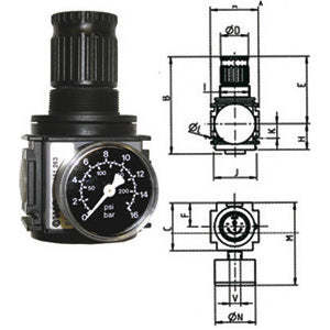 Régulateurs de pression Varioobloc 1/2 3463GT, réducteurs d'air comprimé - Product Image 1