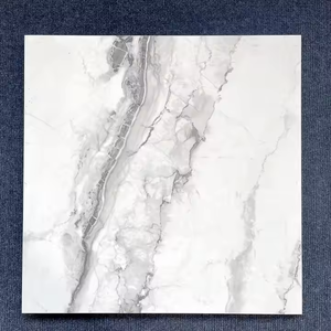 Azulejos de cerámica brillante de mármol blanco de 80x80cm, diseño moderno duradero para pisos de baño y sala de estar de Villa y escuela - Product Image 3