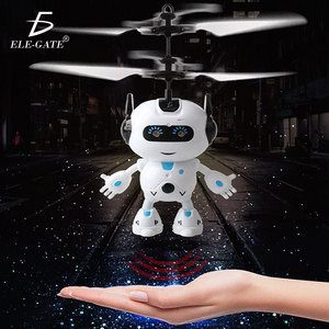 Mini Drone Volante Elettronico a Sfera in Plastica con Luci LED e Sensore Manuale - Product Image 4