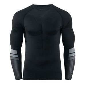 Camisetas de Protección Solar Transpirables con Logotipo Personalizado, Último Diseño, Camiseta Deportiva para Hombre, Color Sólido, Mangas Largas - Product Image 1