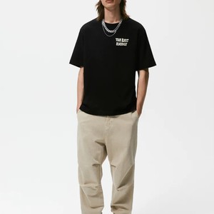 Bague grande taille 100% en coton pour hommes impression personnalisée de haute qualité logo avant et arrière o neck surdimensionné t-shirt à épaules tombantes pour hommes - Product Image 2