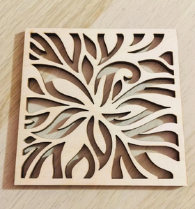 Posavasos de madera personalizado-Decoración elegante para el hogar con bandeja grabada en caja de regalo para ocasiones especiales VIET FARGIMEX - Product Image 1