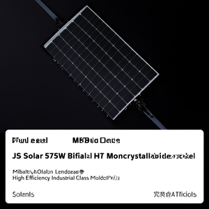 แผงโซลาร์เซลล์ JS Solar 575W แบบสองหน้า HJT โมโนคริสตัลไลน์ ประสิทธิภาพสูง โมดูลโซลาร์เซลล์แก้วสำหรับอุตสาหกรรม - Product Image 2