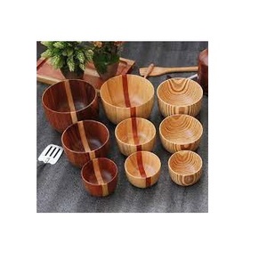 Cuencos de vajilla personalizados de madera de acacia para servir deliciosas pastas y postres utilizados en casa - Product Image 3