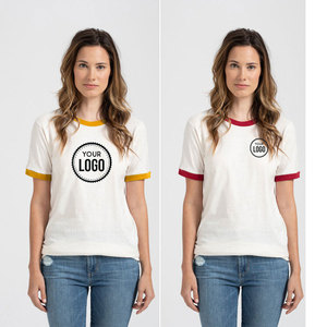 เสื้อยืดธรรมดาแขนสั้นสำหรับวัยรุ่นชายหญิงเสื้อยืดผ้าฝ้ายเปล่าพิมพ์ลายเองได้สำหรับฤดูร้อน - Product Image 5