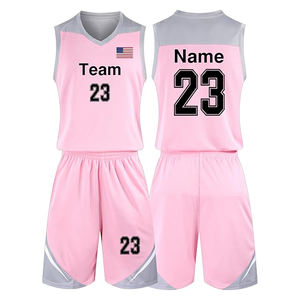 Vente en gros uniforme de basket-ball américain de meilleure qualité ensemble de vêtements de basket-ball pour adultes maillot de basket-ball brodé sur mesure - Product Image 1