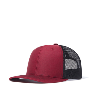 Vente en gros de casquette de camionneur vierge à 6 panneaux pour hommes casquette de baseball en maille avec logo brodé sur mesure nouveau design - Product Image 5