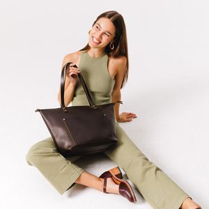 Elegant Genuine Leather <b>Work</b> Tote <b>Bag</b> - Product Image 1