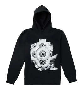 เสื้อมีฮู้ดทรงฮิปฮอปโอเวอร์ไซส์ผ้าคอตตอนแบบสวมหัวสำหรับผู้ชาย - Product Image 2