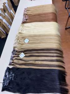 100% <b>Remy</b> <b>Human</b> <b>Hair</b> <b>Extensions</b> Double Drawn 160g Clip-in Chinese <b>Hair</b> - Product Image 3