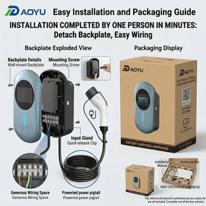 Cargador de Pared Inteligente para Vehículos Eléctricos de 22 kW, Tipo 2 GBT Trifásico, OCPP 1.6J, Control por Aplicación, Estación de Carga Rápida para Estacionamientos Comerciales y Uso Doméstico - Product Image 3