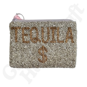 Porte-monnaie en coton perlé fait main, mini pochette élégante et amusante pour pièces de monnaie, cartes et essentiels, taille et couleur personnalisables, cadeau idéal pour - Product Image 2