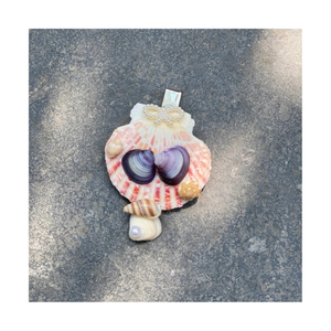 กิ๊บติดผมรูปเปลือกหอยมีสไตล์สำหรับผู้หญิงกิ๊บติดผมรูปเปลือกหอยทำด้วยมืออุปกรณ์เสริมสำหรับผมดูชายหาดสำหรับเด็กหญิงใช้ในฤดูร้อน - Product Image 5