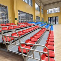 Siège de tribune pour stade sportif intérieur/extérieur, rangée de sièges pour public, chaise pour usage scolaire, plastique HDPE, garantie 5 ans