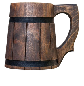 Taza de madera de mango artesanal de estilo europeo, taza de café personalizada para uso doméstico con agarre para mayor comodidad - Product Image 4