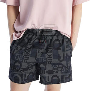 Short de surf respirant pour homme conçu sur mesure avec cordon de serrage, impression par transfert par sublimation, méthode de tissage non tissé - Product Image 5