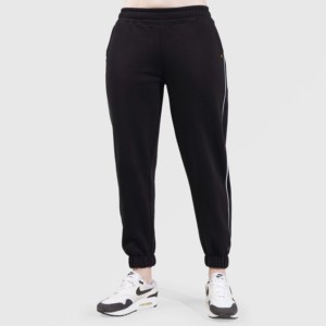 Joggers imprimés décontractés avec taille élastique, taille basse, respirants, effet froissé, taille XL, leggings noirs pour les saisons été-automne - Product Image 1