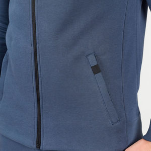 2025 Winter Premium Heavyweight Men's Hoodie Top Venta al por mayor Custom Triple Zipper Street Layer Basics con técnicas bordadas - Product Image 6