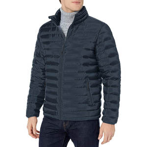 Chaquetas de burbuja de invierno para hombre hechas en fábrica Chaquetas de burbuja de la mejor calidad Chaquetas de burbuja de color negro para hombre Chaquetas de burbuja con cremallera lisa - Product Image 1