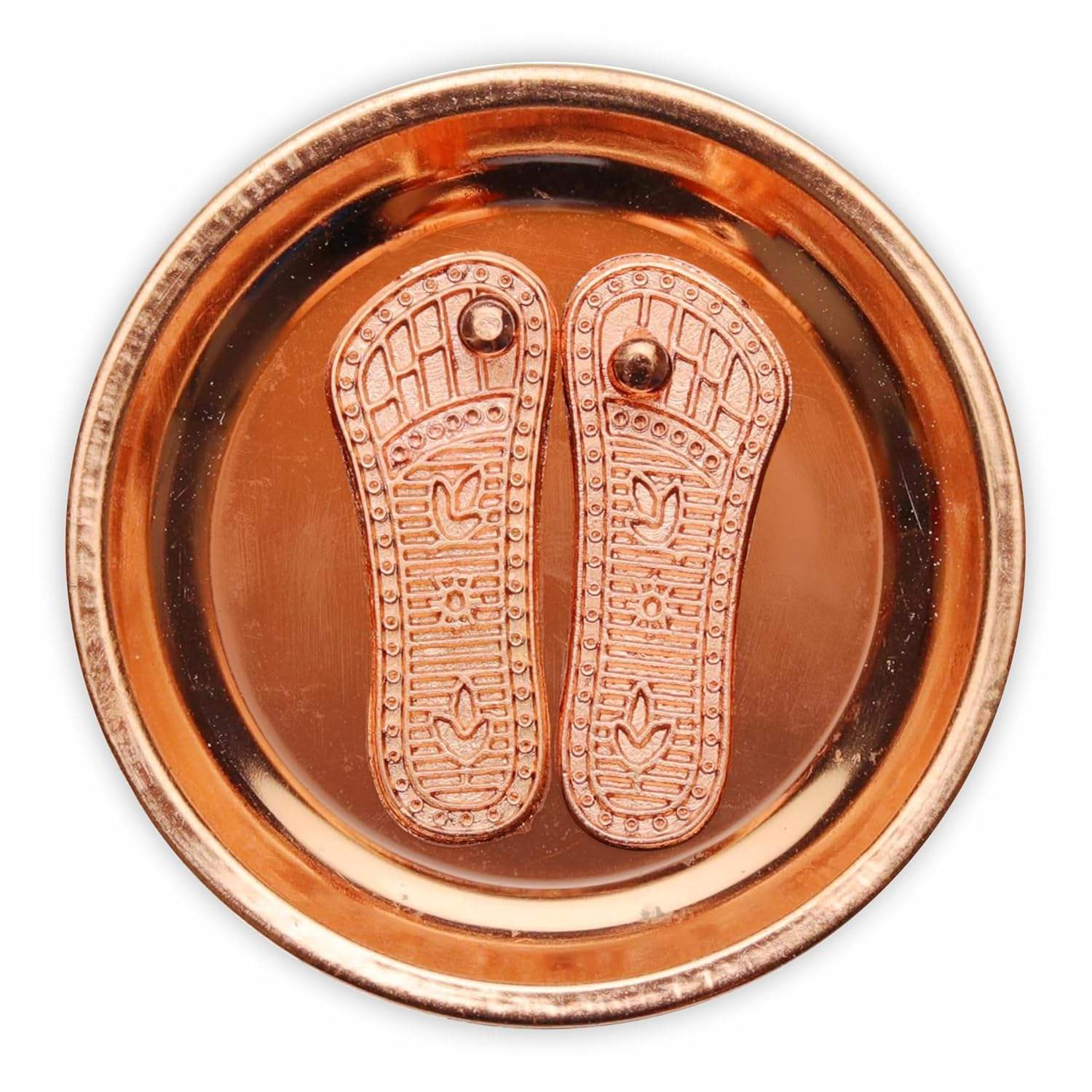 Paduka Elegant Footprint Statues for Religious Festive