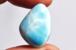 Mer des Caraïbes Larimar Cabochon Taille 3-21 MM Lisse Poli Dos Plat Côté Stefilia Pierre De République Dominicaine Pendentif - Product Image 5