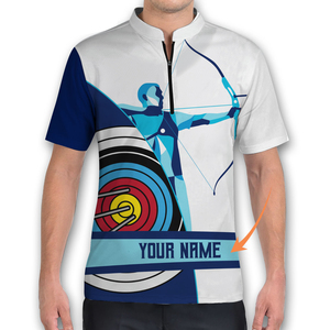 Camiseta de fútbol reversible para mujer deportiva con tiro con arco y nombre de equipo personalizado, camisetas polo informales de manga corta - Product Image 2