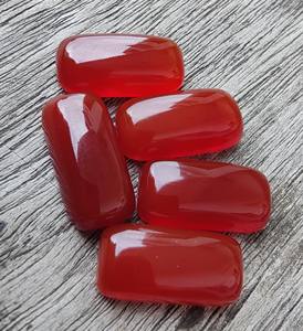 Venta al por mayor marca Lavira IGI certificado Natural rojo ónix cabujón Rectangular cojín corte espalda plana piedras preciosas todas las piedras preciosas sueltas - Product Image 3