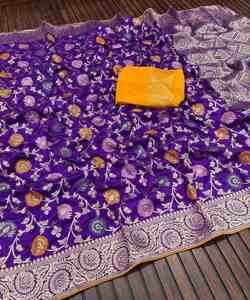 Ready-to-Wear <b>Organza</b> Saree for Women - Product Image 5