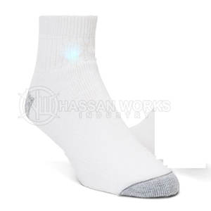 Chaussettes de sport respirantes, écologiques, absorbant l'humidité, 100% coton, épaisseur en molleton pour la vie quotidienne, taille adulte - Product Image 2