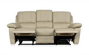 Canapé inclinable en cuir semi-artificiel de la collection italienne - Product Image 5