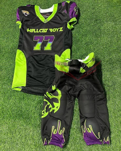 Uniforme de Fútbol Americano 100% Poliéster, Manga Corta, Transpirable, Tallas Grandes, Alta Calidad, Personalizable, Precio Bajo al por Mayor - Product Image 1