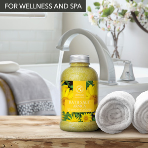 Aromatika Arnica Sel de mer naturel en cristaux 600g pour le bain corporel avec des huiles essentielles de romarin et d'orange, relaxation, régénération de la peau - Product Image 4
