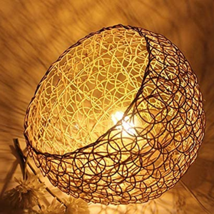 Beautiful Luxury Home Decoration Unique Hanging round <b>Lamp</b> <b>Shade</b> Made from Natural Rattan/Bamboo Elegant Special Design - Product Image 4