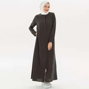 New Green Wunderschön bequemer Stoff Abaya Frauen Muslimisches Kleid Islamische Kleidung Frauen