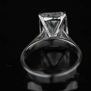 Bague de luxe en diamant de laboratoire 5 carats EF couleur VS1 clarté coupe rayonnante or Rose or argent IGI SGL bijoux certifiés - Product Image 5