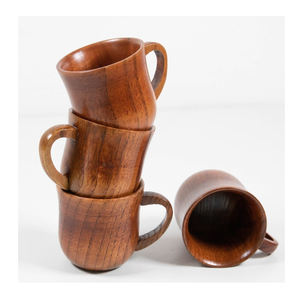 ถ้วยชาไม้มะม่วงพร้อมหูจับถ้วยใส่เครื่องดื่มขัดเงาไม้ขนาดมาตรฐานสำหรับคนรักกาแฟของขวัญที่ไม่เหมือนใคร - Product Image 5