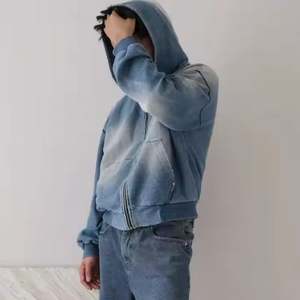 Custom Heavyweight Sun Faded Acid Wash Hoodies Unisex <b>Vintage</b> Essential Street wear Sun Faded <b>Zip</b> <b>up</b> <b>Hoodie</b> Men - Product Image 5
