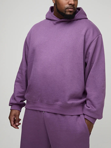 Survêtement à capuche et pantalon de survêtement pour hommes en coton personnalisé de haute qualité Survêtement d'hiver surdimensionné avec logo imprimé personnalisé - Product Image 2