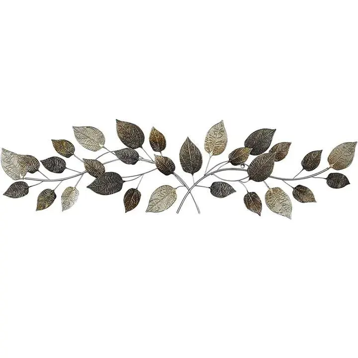 Superb quality Factory Wholesale price Stylish Traditional Metal Leaf Wall Art Decor For Living Room Farmhouse Housewarming Gift