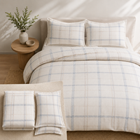 Juego de Funda Nórdica Estampada OEM ODM, Juego de Ropa de Cama Personalizado con Cierre de Cremallera y Fundas de Almohada para Hotel y Hogar