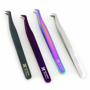 Pinzas de volumen en forma de L de 11,5 cm de calidad profesional Kounain acabado de espejo de acero inoxidable 90 grados brillante L bota puntiaguda Nano - Product Image 5